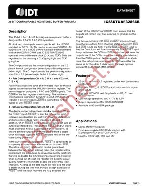 SSTUAF32866BHLFT datasheet  